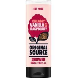 ORIGINAL SOURCE Creamy Vanilla & Raspberry żel pod prysznic 500 ml
