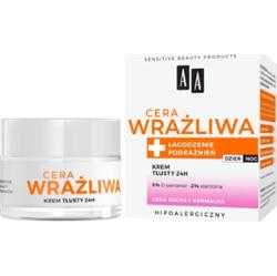 AA krem do twarzy tłusty do cery suchej i normalnej 24h bezzapachowy Cera Wrażliwa 50 ml