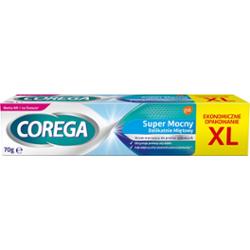 Corega Wyrób medyczny krem mocujący do protez zębowych super mocny delikatnie miętowy 70 g