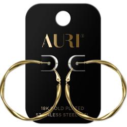 Auri kolczyki duże skręcane koła 2 sztuki