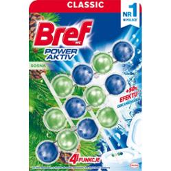 Bref WC Power Aktiv Zawieszka myjąco-zapachowa do muszli sosna 3 x 50 g
