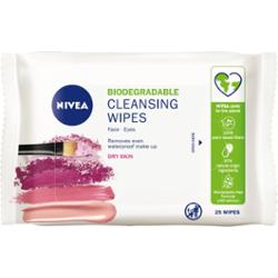 Nivea Biodegradowalne 3w1 Łagodzące chusteczki do demakijażu 25 szt.