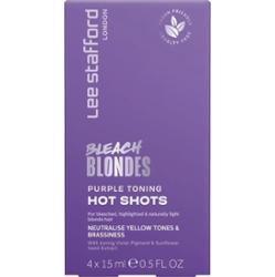 Lee Stafford Bleach Blondes Purple Toning Hot Shots 4x15ml