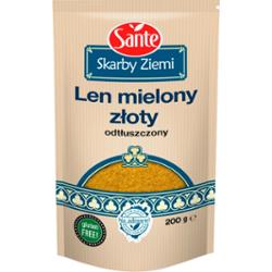 Sante Skarby Ziemi Len mielony złoty odtłuszczony 200 g