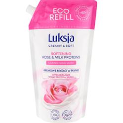 LUKSJA Creamy & Soft mydło w płynie róża/proteiny mleka 900 ml