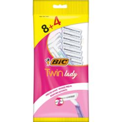 Bic Twin Lady Pouch Golarki 8+4Szt