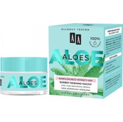 AA Aloes sorbet dzienno-nocny 48h nawilżająco-kojący 100% Aloe Vera Extract 50 ml