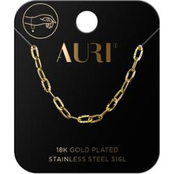 Auri bransoletka ryflowany łańcuch i serce 1 sztuka