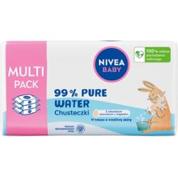 NIVEA BABY 99% Pure Water chusteczki 3 x 57 sztuk