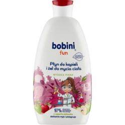 Bobini Fun płyn do kąpieli i żel do mycia ciała o zapachu jabłuszka, 500 ml