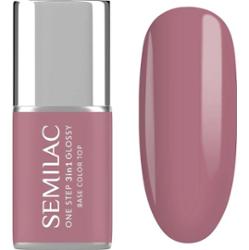S201 Semilac Lakier hybrydowy One Step 3in1 Glossy Earth Pink 7 ml