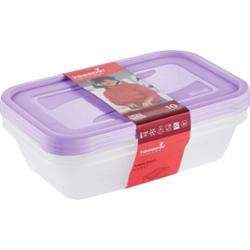 Keeeper Fredo Violet 2,4l Fresh zestaw pojemników na żywność 3 sztuki