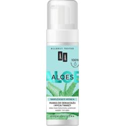 AA Aloes pianka do demakijażu i mycia twarzy nawilżająco-kojąca 100% Aloe Vera Extract 150 ml