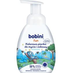 Bobini Fun kolorowa pianka do mycia i zabawy niebieska 300 ml