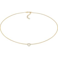 Elli Damski wisiorek serce miłość z kryształem ze srebra próby 925 Sterling Silver Naszyjniki 1 ct