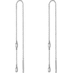 Glanzstücke München Kolczyki wiszące srebrne srebro wysokiej próby Cyrkonia żółte złoto 1 ct Damski