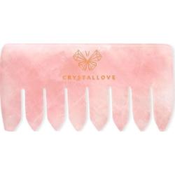 Crystallove Grzebień do masażu z Kwarcu Różowego Akcesoria do pielęgnacji 1 ct