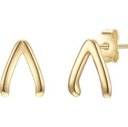 Glanzstücke München Srebrne kolczyki sztyfty srebro wysokiej próby żółte złoto Kolczyki 1 ct Damski