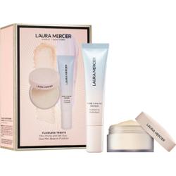 Laura Mercier Flawless Treats – mini zestaw: nawilżający primer + puder sypki Ultra-Blur Makijaż 1 ct 1 szt.