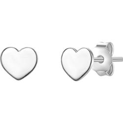Glanzstücke München Srebrne kolczyki sztyfty Serce srebro wysokiej próby żółte złoto Kolczyki 1 ct Damski