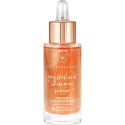 Crystallove Rose quartz shimmer serum – serum do twarzy z kwarcem różowym i bisabololem Serum nawilżające 30 ml Męskie