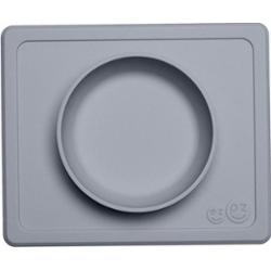 EZPZ EZPZ Silikonowa miseczka z podkładką 2w1 Mini Bowl szara Akcesoria 1 ct