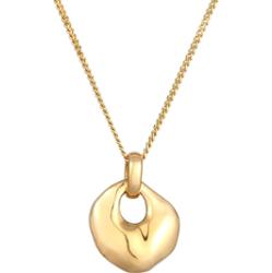 Elli Damski wisiorek w kształcie dysku z pozłacanego srebra 925 Sterling Silver Naszyjniki 1 ct