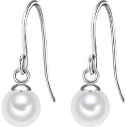 Glanzstücke München Kolczyki wiszące srebrne srebro wysokiej próby Perła hodowlana słodkowodna różowe złoto 1 ct Damski