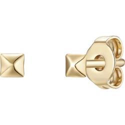 Glanzstücke München Srebrne kolczyki sztyfty srebro wysokiej próby żółte złoto Kolczyki 1 ct Damski