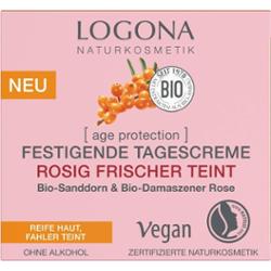 Logona Age Protection Ujędrniający krem na dzień z organicznym rokitnikiem i organiczną różą damasceńską Kremy na dzień 50 ml