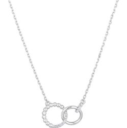 Elli Damskie pierścionki z wisiorkami Elegancka kula przeplatana srebrnymi kryształkami Naszyjniki 1 ct