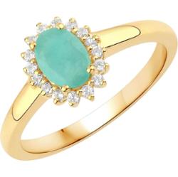 Rafaela Donata Pierścionek Srebro wysokiej próby Żółte złoto Pierścionki 1 ct Damski