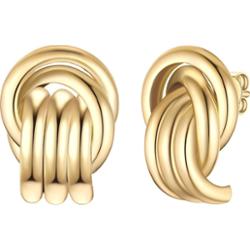 Yokoamii Kolczyki z pozlacanej stopu metali 1 ct Damski