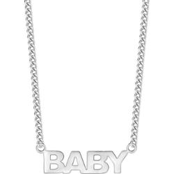 EASTSIDE Łańcuszek BABY Stal nierdzewna Srebrny Naszyjniki 1 ct Damski