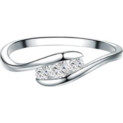 Trilani Srebrny pierścionek srebro wysokiej próby Topaz srebrny Pierścionki 1 ct Damski