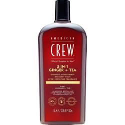 American Crew 3-in-1 Ginger + Tea Shampoo, Conditioner and Body Wash Szampony 1000 ml Męskie