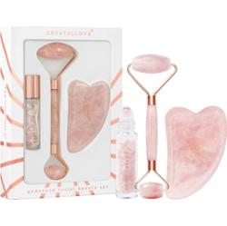 Crystallove Rose quartz beauty set Urządzenia do masażu twarzy 1 ct