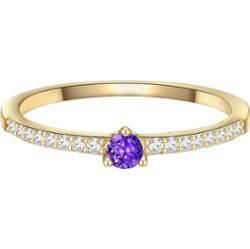 Glanzstücke München Srebrny pierścionek srebro wysokiej próby Cyrkonia żółte złoto Pierścionki 1 ct Damski