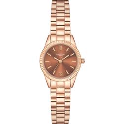 Glanzstücke München Zegarek na reke ze stali nierdzewnej w kolorze rózowego zlota Zegarki damskie 1 ct Damski
