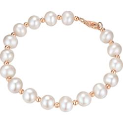 Valero Pearls Srebro wysokiej pr óby Perła hodowlana słodkowodna Bransoletki 1 ct Damski