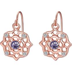 Lulu & Jane Stop metali Zdobienie kryształkami Swarovski® Kolczyki 1 ct Damski