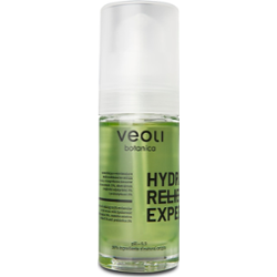 Veoli Botanica HYDRARELIEF EXPERT Multi-molekularne serum do twarzy z kompleksem kwasów hialuronowych 15%, ekstraktem z wąkrotki azjatyckiej 3% i preb