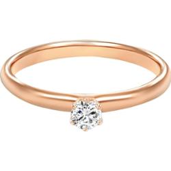 Trilani Srebrny pierścionek srebro wysokiej próby Cyrkonia różowe złoto Pierścionki 1 ct Damski