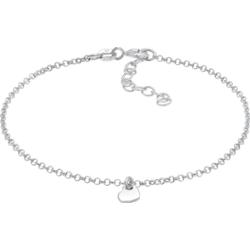 Elli Damska bransoletka Serce, Miłość, Romantyzm Trend Minimal regulowana srebro 925 Sterling Silver Bransoletki 1 ct Damski