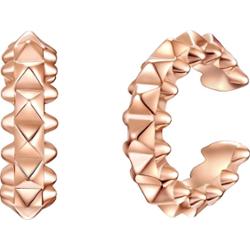 Lulu & Jane Kolczyki Mosiadz Różowy złoty 1 ct Damski