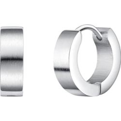 True Rebels Kolczyki kreole ze stali szlachetnej Stal szlachetna srebrny Kolczyki koła 1 ct Męskie