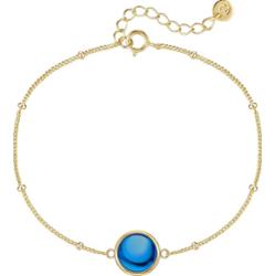 Glanzstücke München Bransoletka Srebro wysokiej próby Żółte złoto Bransoletki 1 ct Damski