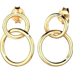 Elli Damska zawieszka do uszu Koło Geo Minimal ze srebra próby 925 Sterling Silver Kolczyki 1 ct Damski