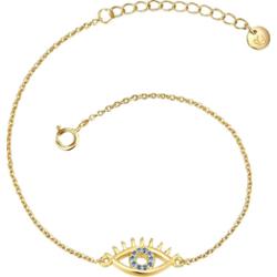 Glanzstücke München Bransoletka Wszechwidzace oko z Srebro wysokiej próby w Żółte złoto Bransoletki 1 ct Damski