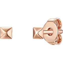 Glanzstücke München Srebrne kolczyki sztyfty srebro wysokiej próby różowe złoto Kolczyki 1 ct Damski